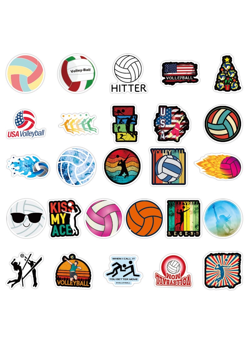 قوس قزح أورينبو 100 قطعة من ملصقات الكرة الطائرة، ملصقات الكرة الطائرة، هدايا الكرة الطائرة للفتيات المراهقات، ملصقات لزجاجات المياه، ملصقات المكافآت، الكمبيوتر المحمول، زجاجة المياه، السيارة، الكمبيوتر، الجيتار، لوح التزلج، الأمتعة - Image 3