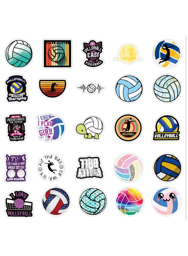 قوس قزح أورينبو 100 قطعة من ملصقات الكرة الطائرة، ملصقات الكرة الطائرة، هدايا الكرة الطائرة للفتيات المراهقات، ملصقات لزجاجات المياه، ملصقات المكافآت، الكمبيوتر المحمول، زجاجة المياه، السيارة، الكمبيوتر، الجيتار، لوح التزلج، الأمتعة - Image 5