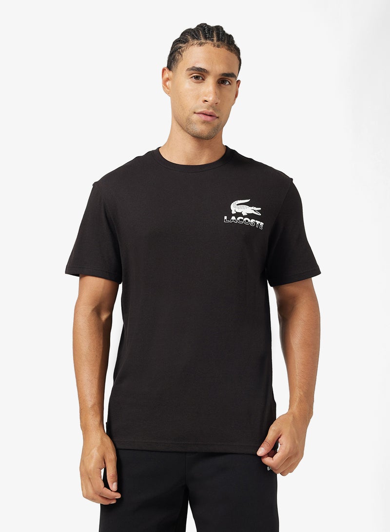 LACOSTE Logo Crew Neck T Shirt - Image 1