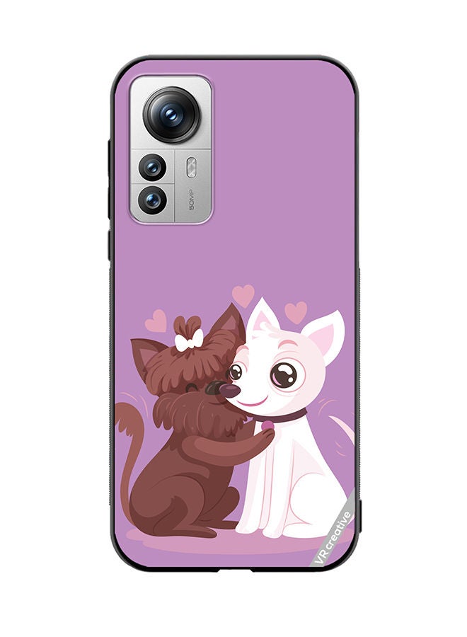 VR CREATIVE Protective Case Cover For Xiaomi 12X Love Dog Design Multicolour - Image 1