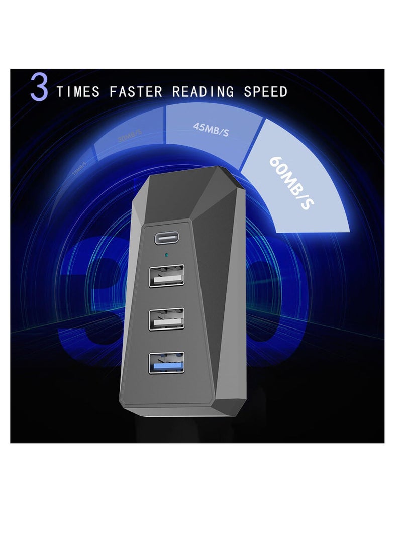 SOLARAE Glovebox USB Hub for Model 3/Y,  Glove Box Hub Docking Station for Tesla Charger, Compatible 4-in-1 Docking Station of Center Console Smart Sensor, for Data Transferring Charging Music Games - Image 5