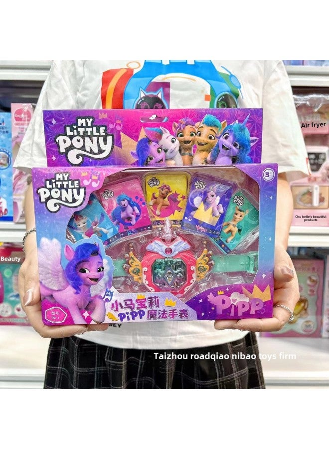 Authentic Little Pony Girl Doll Play House Children's Toy Magic Bus Fantasy Castle Adventure-Color:DM-1 # Magic Watch - Image 1