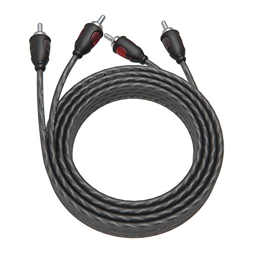 ROCKRIX 2-Male to 2-Male Twisted Pair RCA Audio Stereo Signal Cable 100% Copper - 20ft - Image 1