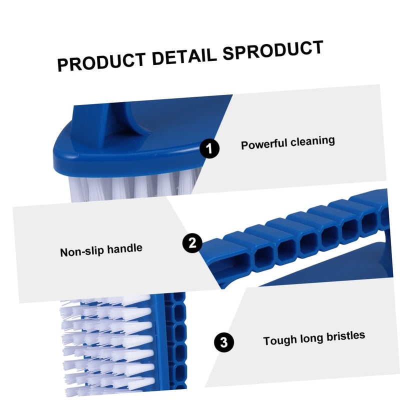 Garneck Pool Scrub Brush Comfortable Grip Heavy Duty Handheld Tool For Effortless Dirt And Stain Removal For Ground Pool Cleaning - Image 4