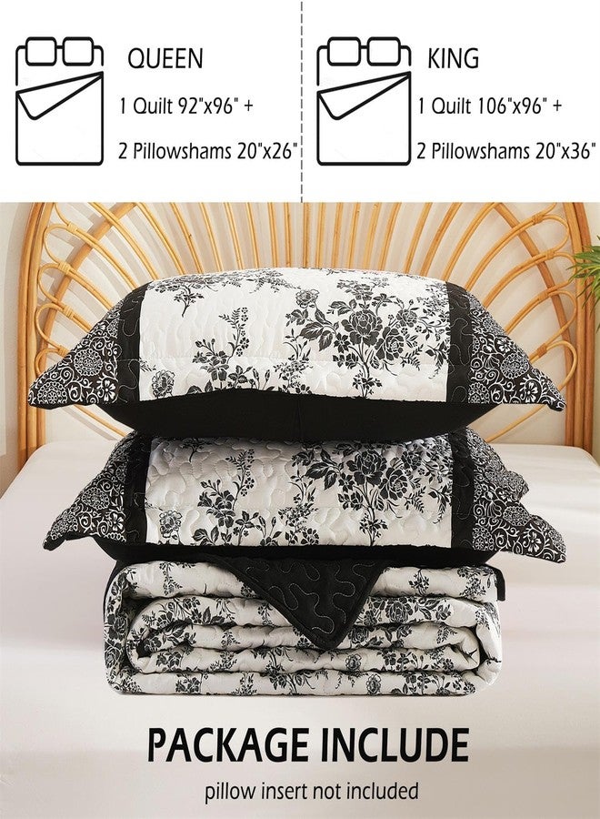 Cmfshape طقم لحاف بوهيمي مزهر من سي إم إف شيب، مقاس كوين، 3 قطع، غطاء سرير خفيف الوزن من الألياف الدقيقة، مناسب لجميع الفصول، طقم لحاف قابل للعكس مع غطاءين للوسائد، 92 × 96 بوصة - Image 5