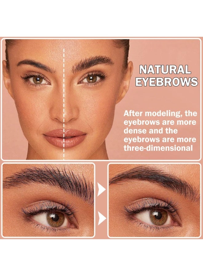SOAP BROW STYLING WAX -BROW SCUL PING GEL, Excellent Stereotypes Eyebrow Styling Wax, Long-lasting Waterproof Eyebrow Enhancer Gel, 4D Feathery Brows Shaping Soap Brow Freeze-50ML - Image 2