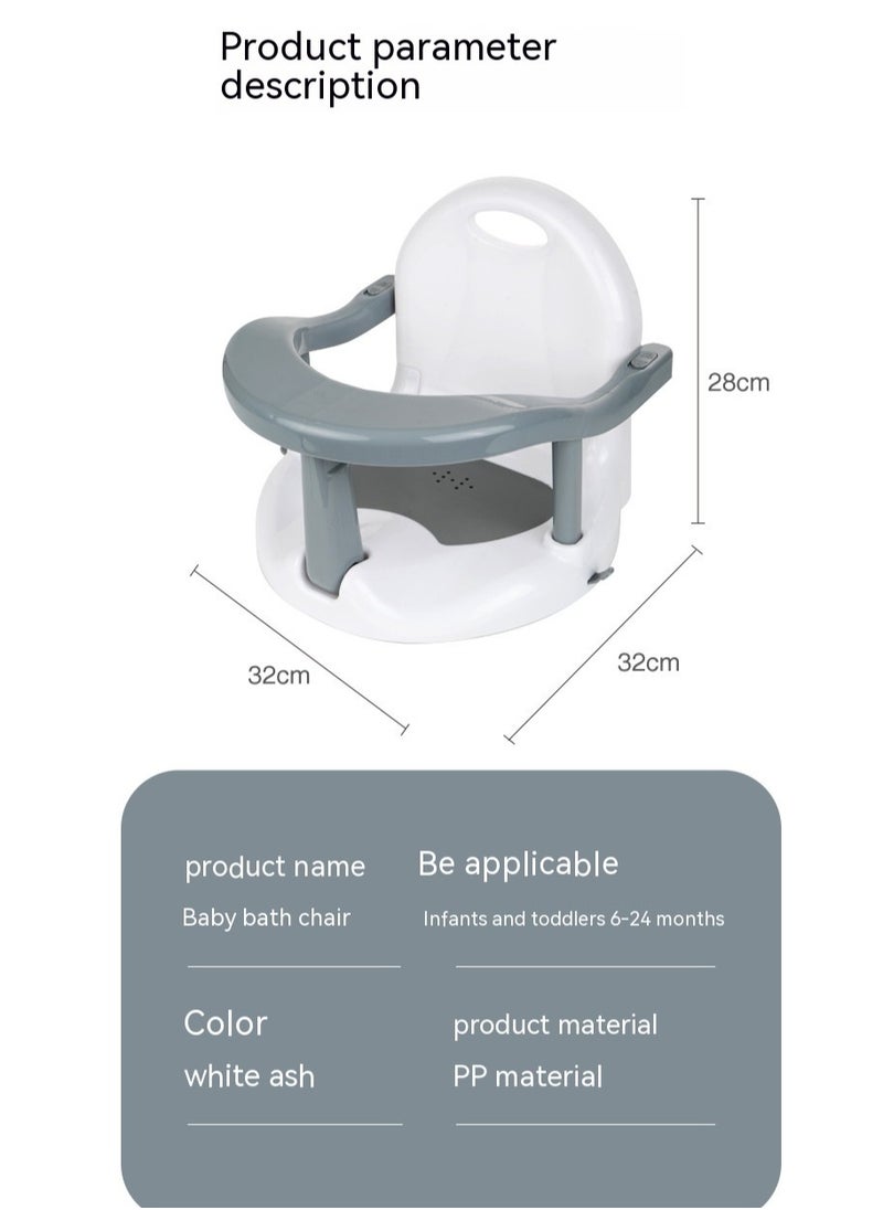 Foldable Baby Bath Ring Seat with Non-Slip Suction Cups, Adjustable Baby Bathtub Seat, Tummy Time Folding Shower Chair, Anti-Dumping Bath Safety Stool for 6-18 Months Infants, Toddlers, Boys & Girls, Non-Flip Design - pzsku/Z63A3E96646AACC76E013Z/45/_/1727332136/29fa3423-be62-4664-8732-6faf2344c5a1