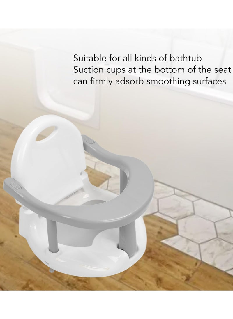 Foldable Baby Bath Ring Seat with Non-Slip Suction Cups, Adjustable Baby Bathtub Seat, Tummy Time Folding Shower Chair, Anti-Dumping Bath Safety Stool for 6-18 Months Infants, Toddlers, Boys & Girls, Non-Flip Design - pzsku/Z63A3E96646AACC76E013Z/45/_/1727332137/25fe03cd-5dfb-405c-91b9-a2770ccdd366