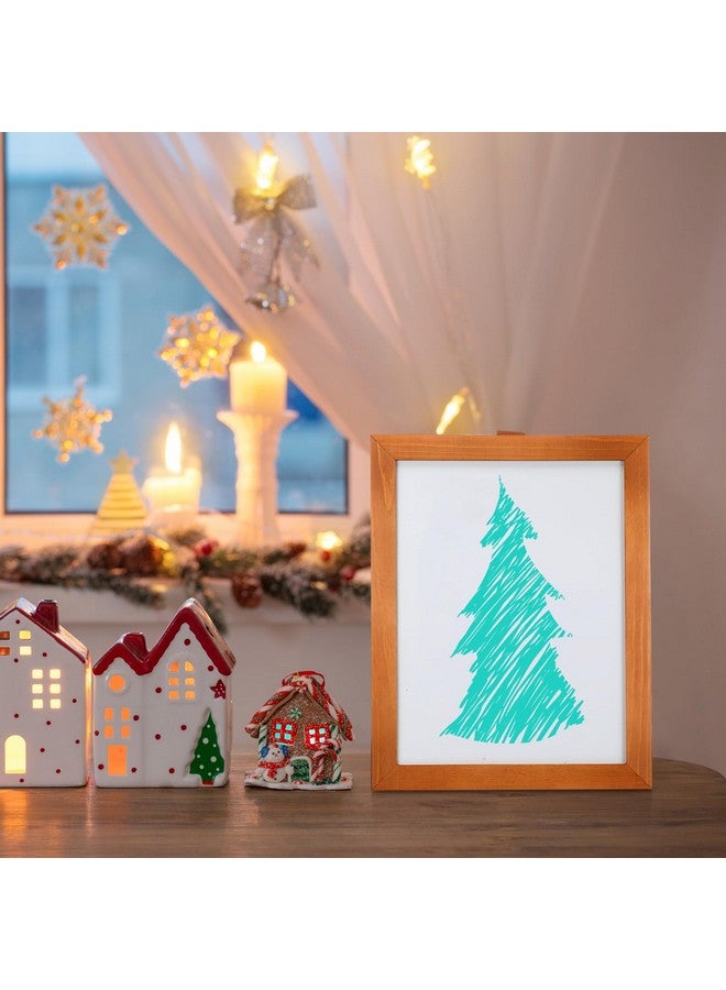 تشوانغ دي لوحة بيضاء قابلة للمسح على سطح المكتب مع حامل 14 × 11 بوصة لوحة بيضاء لسطح المكتب بإطار خشبي ولوحة كتابة بيضاء مع 8 أقلام تحديد وممحاة مغناطيسية واحدة للمدرسة والمكتب وقائمة الطعام - Image 5