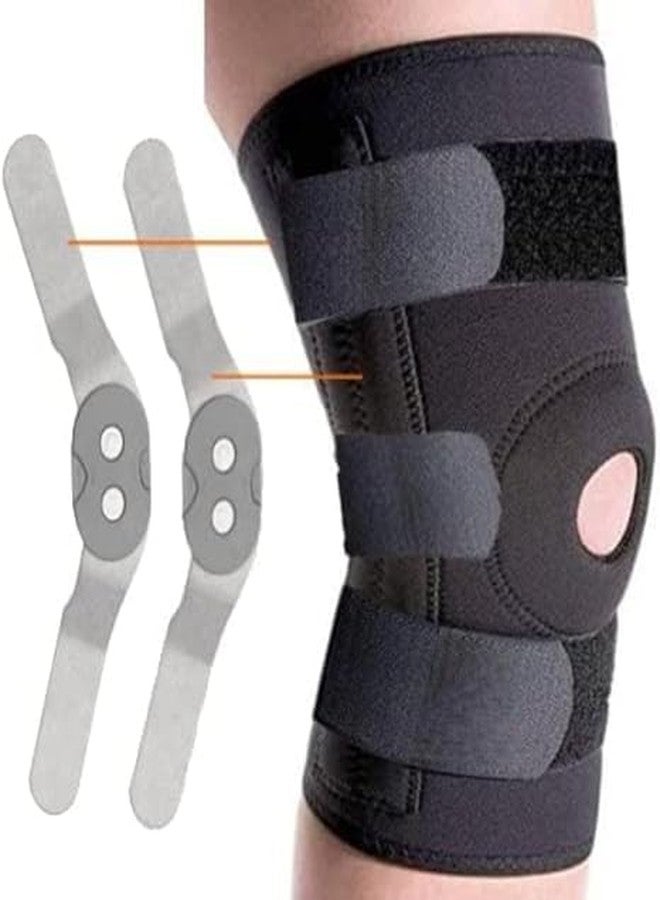 QP360 Knee Support Hinged (Neoprene), for Stability & Pain Relief | For Sports & Gym (X-Large) - Image 1