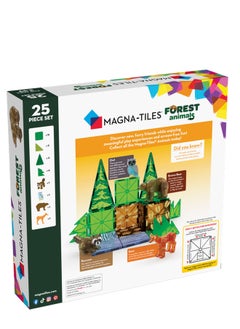 MAGNA-TILES Forest 25-piece Magnetic Construction Set, Original 3d Magnetic Building Tiles, For Kids Ages 3+  - Image 2