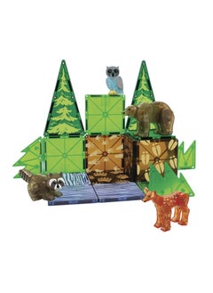 MAGNA-TILES Forest 25-piece Magnetic Construction Set, Original 3d Magnetic Building Tiles, For Kids Ages 3+  - Image 3