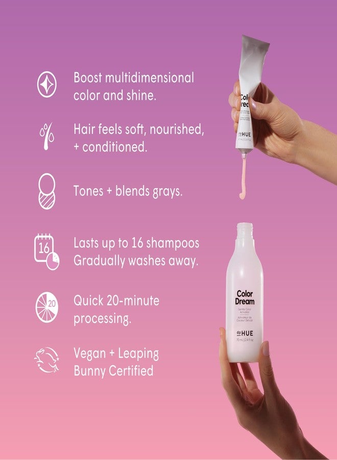 dpHUE Color Dream, Dark Brown - Ammonia-Free, Demi-Permanent Hair Color - Lasts 16 Washes - Boosts Shine - Paraben & Sulfate Free, Leaping Bunny Certified - Image 2