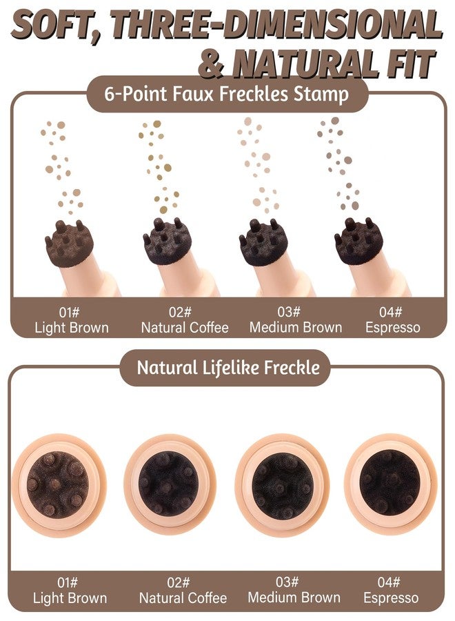 SUMEITANG 2-in-1 Faux Freckle Stamp Pen, Dual-Ended Waterproof Fake Freckle Pen with Different Size Stamps & 0.5mm Tip, Quick Natural Sun-Kissed Freckles for Makeup for Freckle Lovers - Image 4