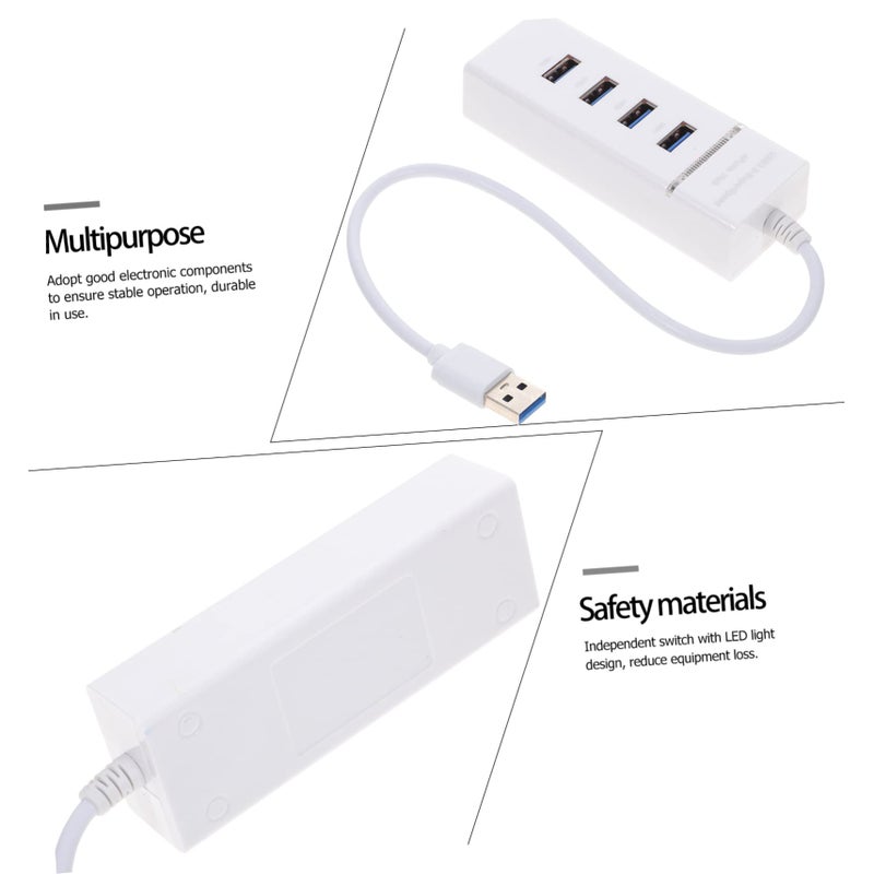 محول USB عالي السرعة 4 منافذ، كابل توسعة مقسم USB، محمول خفيف الوزن - Image 5