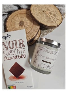Serenova Natural Soy Wax Scented Candle  (Chocolate/Vanilla , 110g)  - Image 2