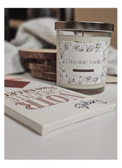 Serenova Natural Soy Wax Scented Candle  (Chocolate/Vanilla , 110g)  - Image 3