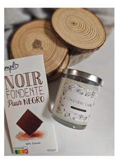 Serenova Natural Soy Wax Scented Candle  (Chocolate/Vanilla , 110g)  - Image 4