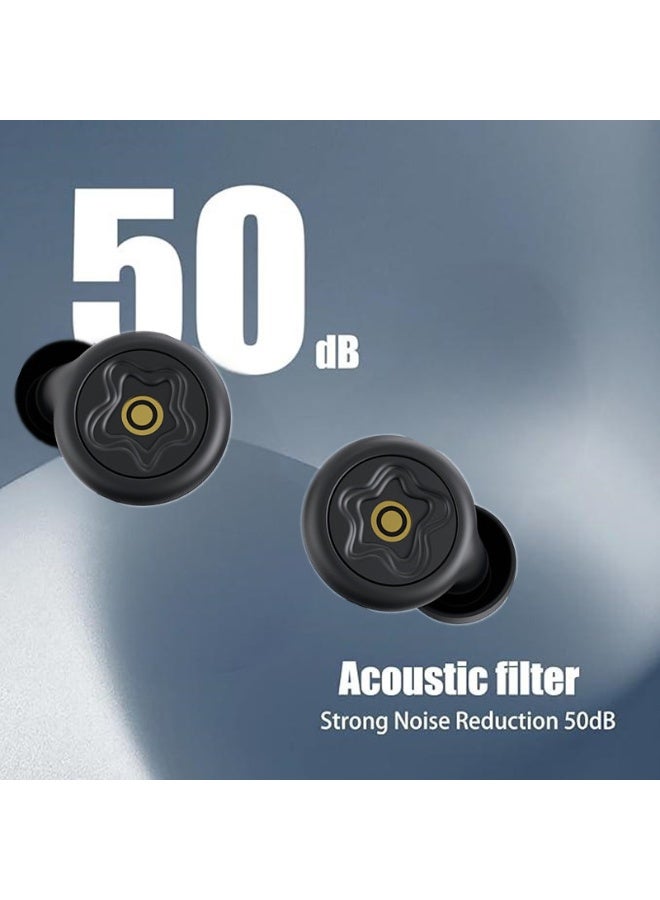 Generic Ear Plugs for Sleeping - 50dB Effective Noise Reduction, Eco-Friendly & Washable Reusable Ear Plugs with 4 Styles Tips, Ultra Soft for Focus, Travel, Snoring & Work  - Image 2