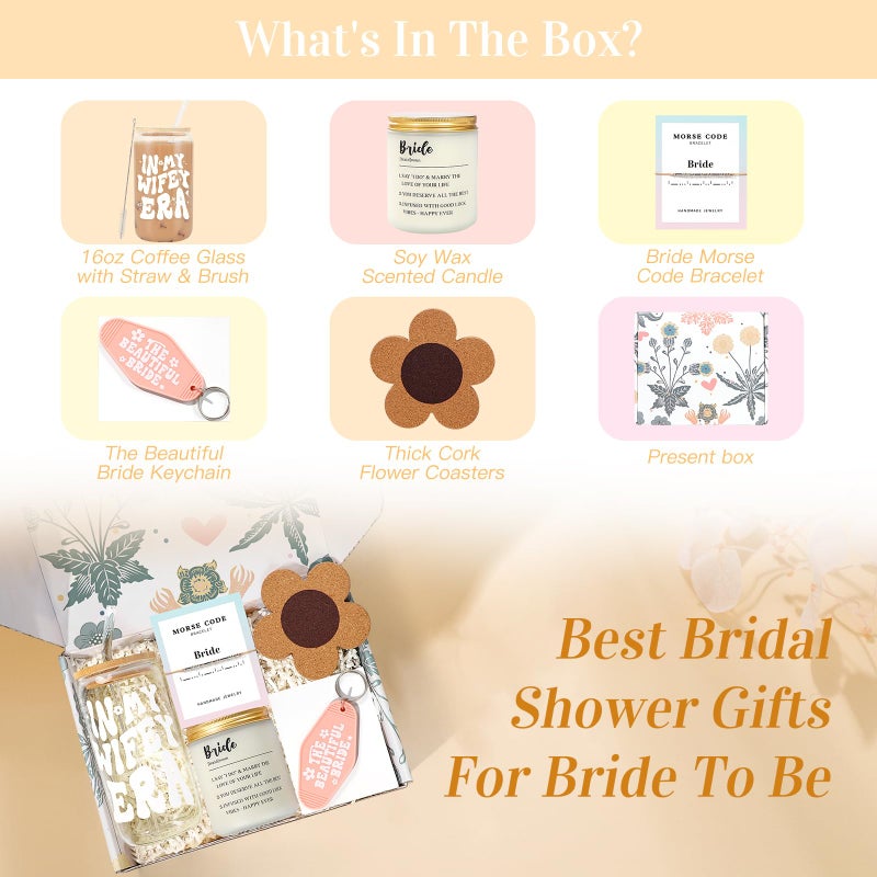 Frerdui Bride To Be Gifts Box, Bridal Shower Gifts, Bachelorette Gifts For Bride, Wedding Gifts Engagement Gifts For Her, Bachelor Party Gifts Fiance Gifts For Her- In My Wifey Era - Newly Engaged Gifts Ideas - Image 2