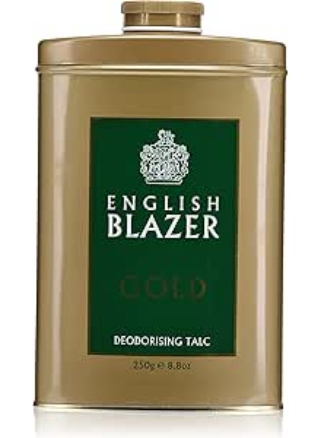 English Blazer Gold Talc for Men, 250 g - Image 1