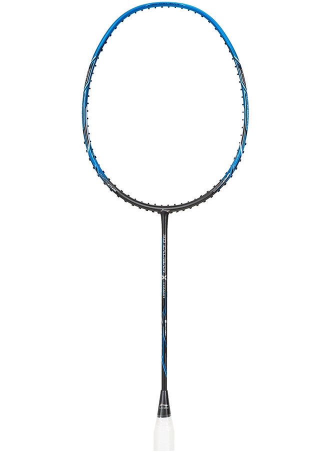 Li-Ning - 3D Calibar X Combat Badminton Racket - Charcoal/Blue (Strung) - Image 1