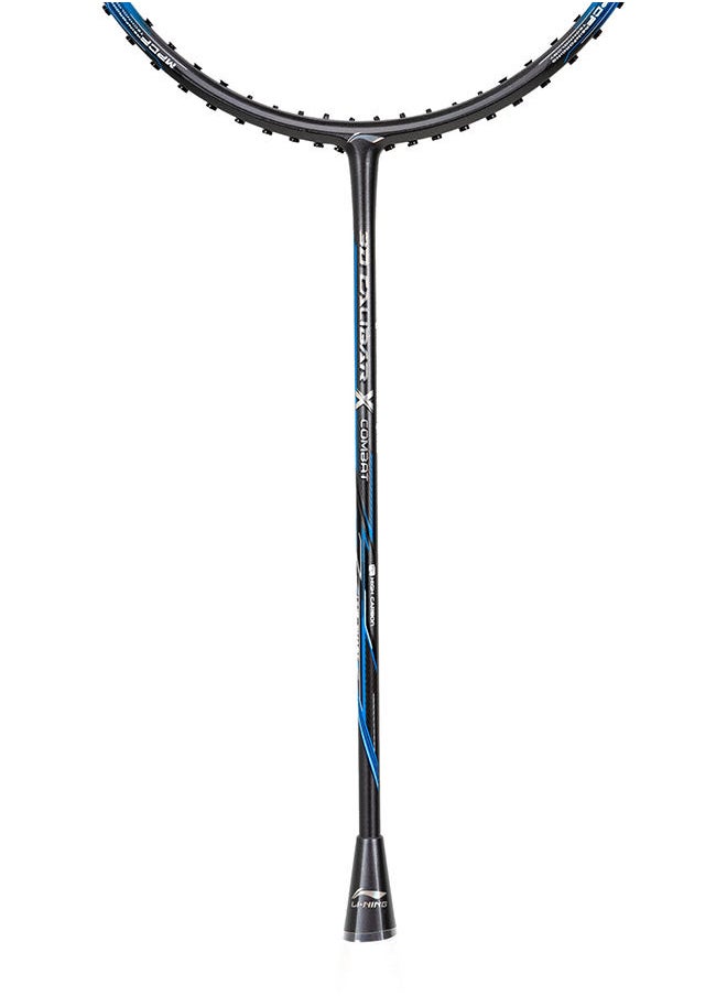 Li-Ning - 3D Calibar X Combat Badminton Racket - Charcoal/Blue (Strung) - Image 1