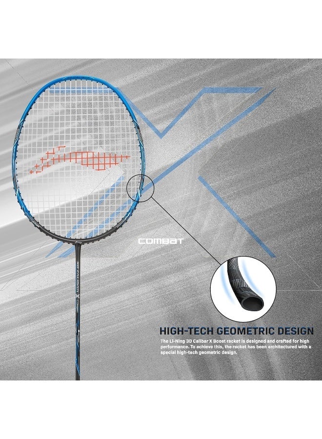 Li-Ning Li_Ning 3D Calibar X Combat Badminton Racket - Charcoal/Blue (Strung) - Premium Badminton Racquets for Performance, Durability and Everyday Use - Image 3