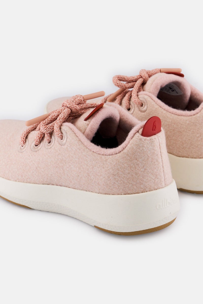 Allbirds Women Wide Lace Up Casual Shoes, Pink - Image 2