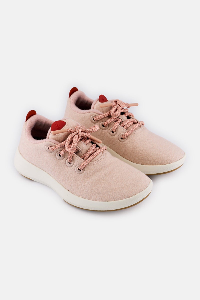 Allbirds Women Wide Lace Up Casual Shoes, Pink - Image 1