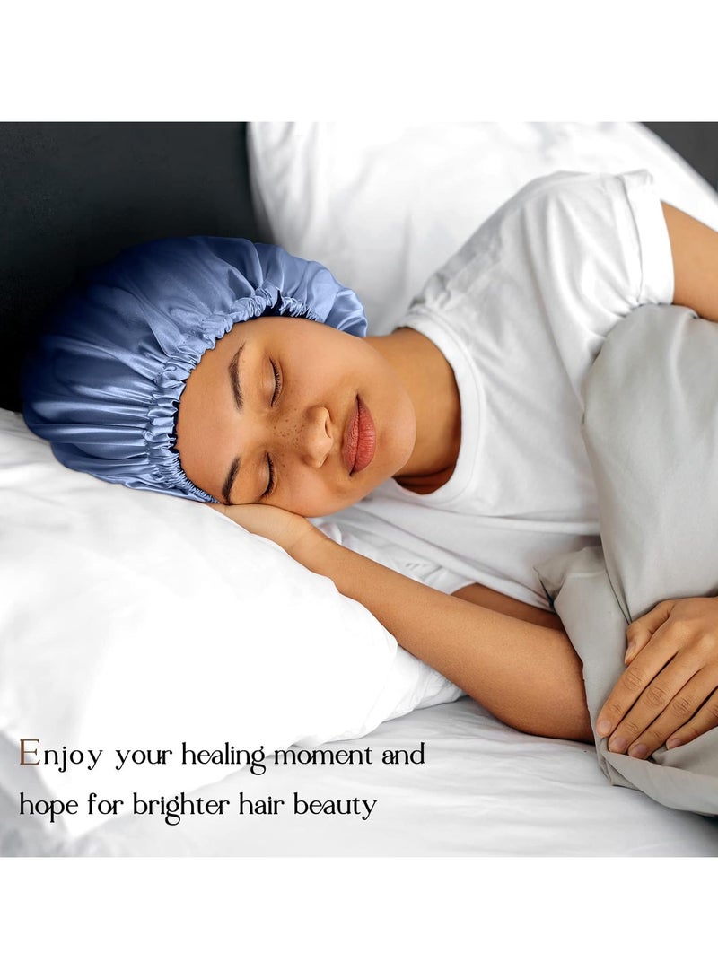 Totti Totti Satin Hair Bonnet For Sleeping, Natural Curly - Image 4