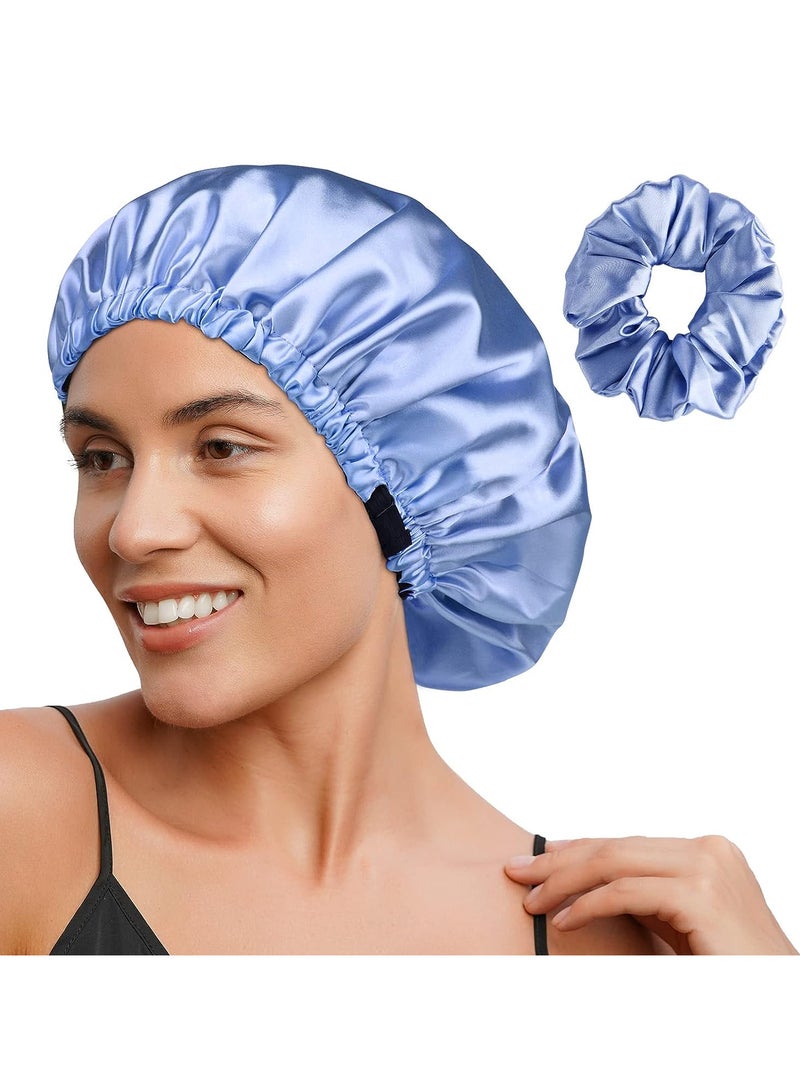 Totti Totti Satin Hair Bonnet For Sleeping, Natural Curly - Image 1