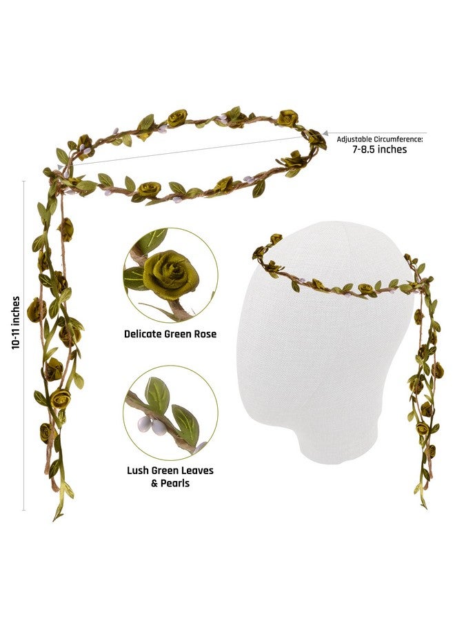 Funcredible Fairy Wings, Fairy Crown & Glitter - Fairy Costume Accessories - Butterfly Costume - Halloween Costumes for Women, Green, One Size Fits Most - Image 3