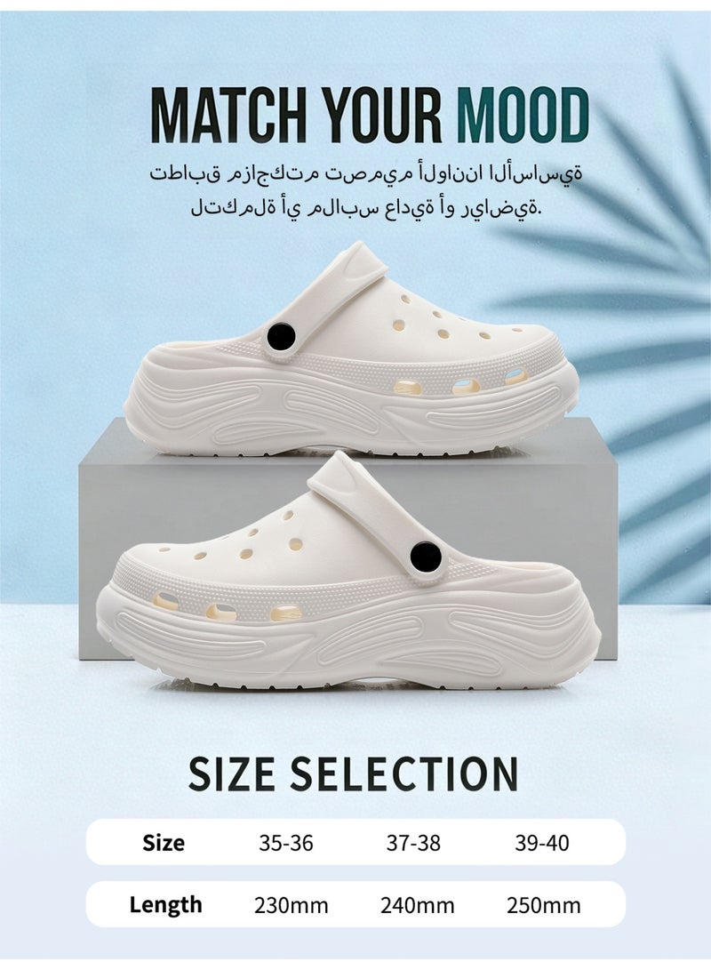GUOLUOFEI Clogs for Women Adult Thick Sole Cushioned Garden Shoes Slippers - Image 4