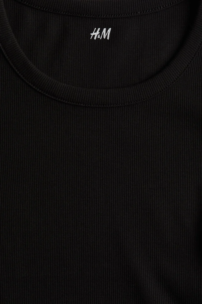 H&M Ribbed cotton dress