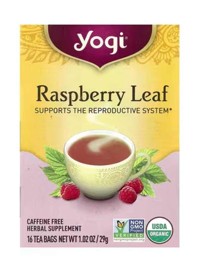 يوغي ورق توت العليق خالي من الكافيين 16 كيس شاي -29 جم - Image 2