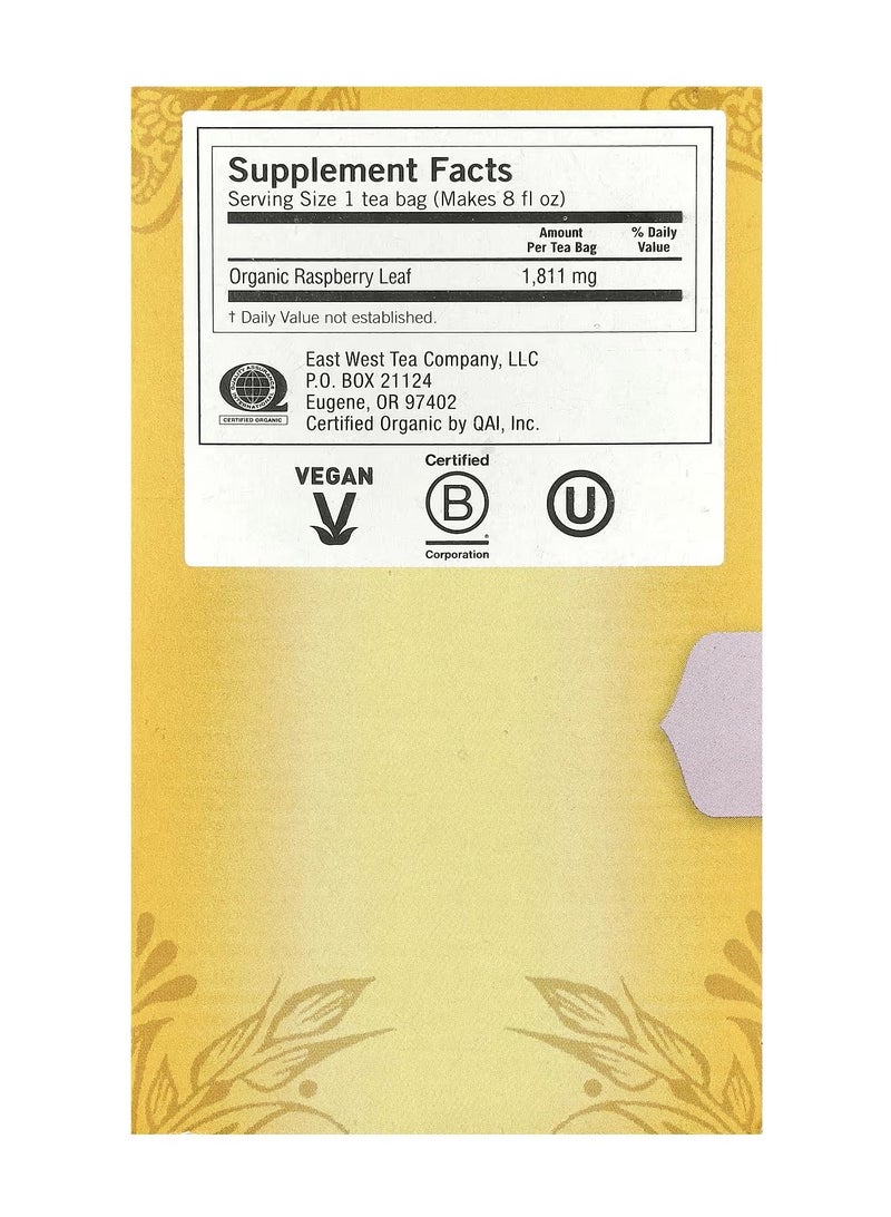 يوغي ورق توت العليق خالي من الكافيين 16 كيس شاي -29 جم - Image 3