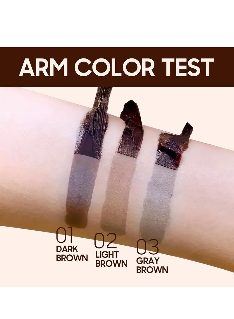 MACFEE Eyebrow Gel Peel Off - Brow Tattoo with Eyebrow Stencils, Long-Lasting u0026 Waterproof Brow Gel for Women Create Fuller u0026 Defined Brows Makeup - Image 5