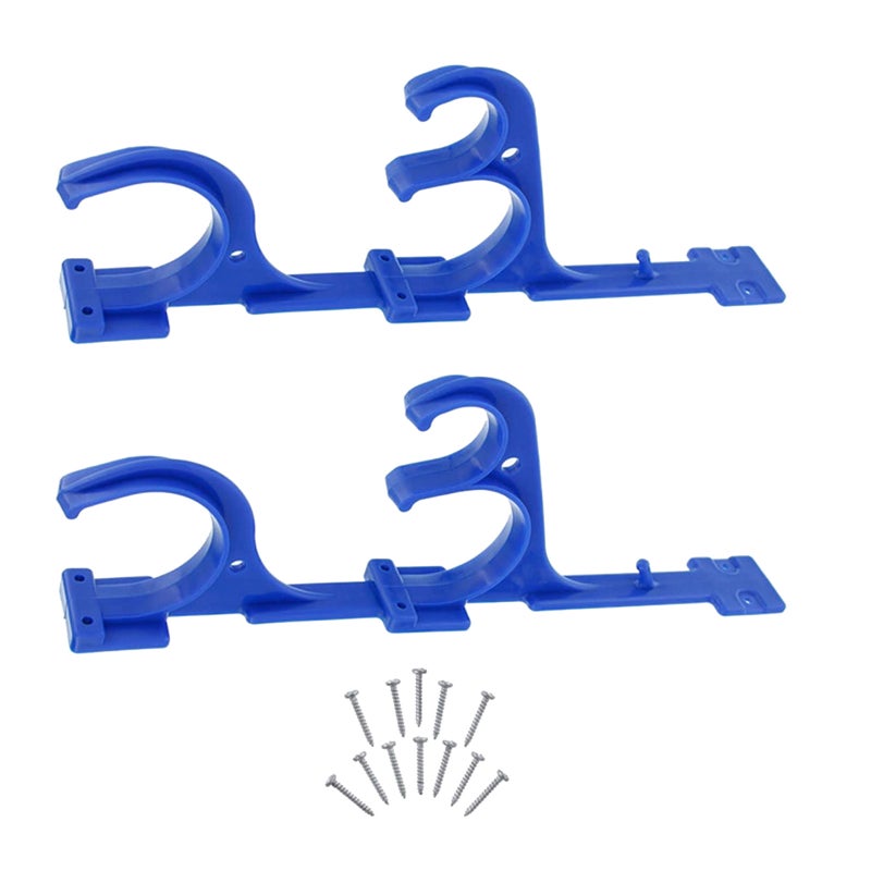 1 Cleaning Tool Hook Brush Up Tool Organizer Hanger Bracket with Screws for Home Pool Garden ( ) - Image 4