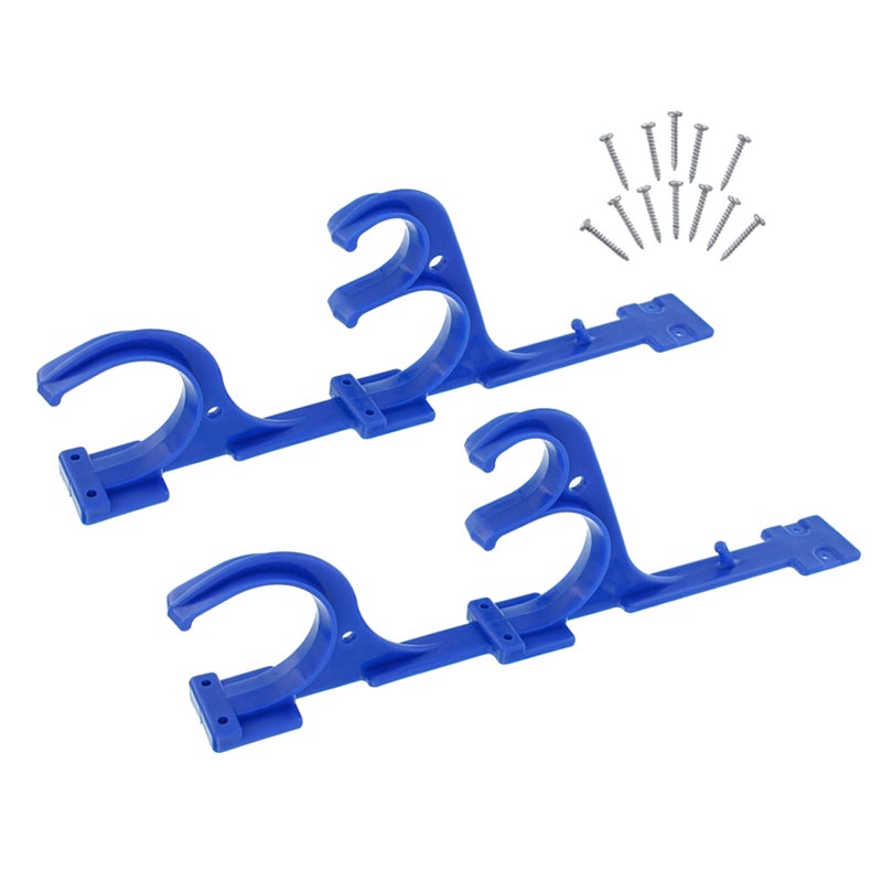 1 Cleaning Tool Hook Brush Up Tool Organizer Hanger Bracket with Screws for Home Pool Garden ( ) - Image 5