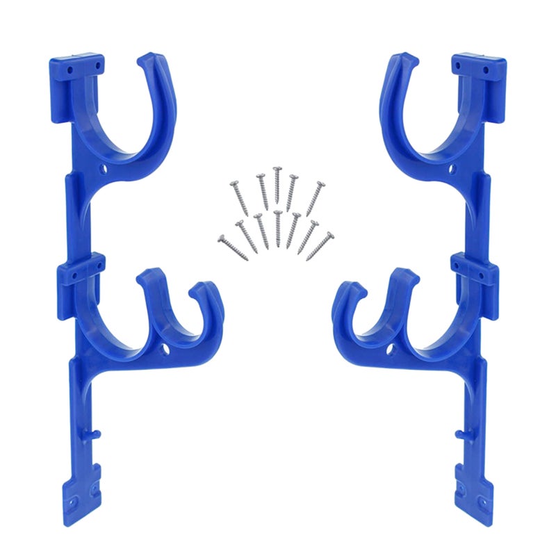 1 Cleaning Tool Hook Brush Up Tool Organizer Hanger Bracket with Screws for Home Pool Garden ( ) - Image 3