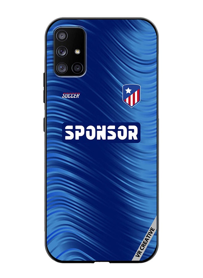 VR CREATIVE Protective Case Cover For Samsung Galaxy A51 5G Soccer Jersey Design  Multicolour - Image 1