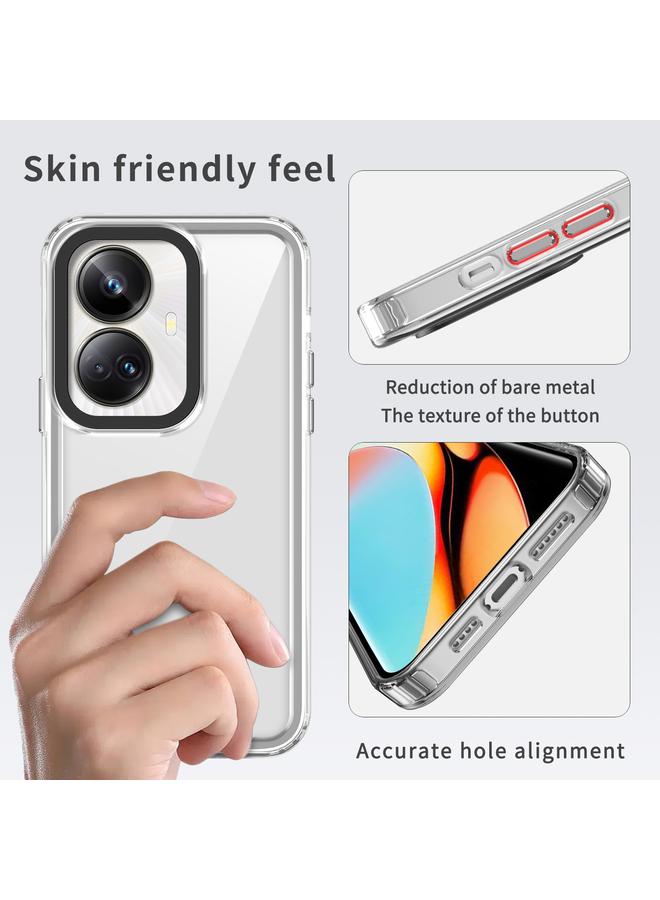 S-TOP Case For Realme 10 Pro+ Transparent Acrylic + TPU Shockproof Phone Case - Image 5