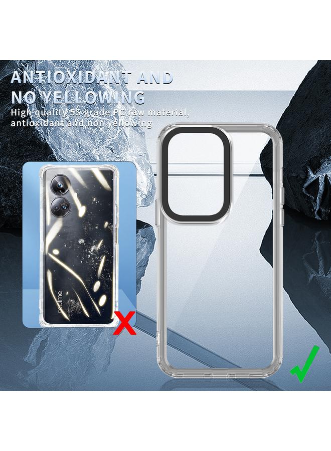 S-TOP Case For Realme 10 Pro+ Transparent Acrylic + TPU Shockproof Phone Case - Image 3