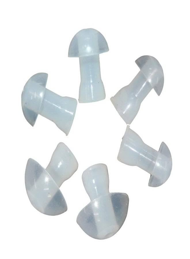 أف سي أس سدادات أذن سيليكونية بديلة من FCS مع أنابيب وموصلات كوع لأجهزة السمع خلف الأذن وأجهزة السمع الجيبية - قطعتان من كل مقاس، شفافة - Image 1