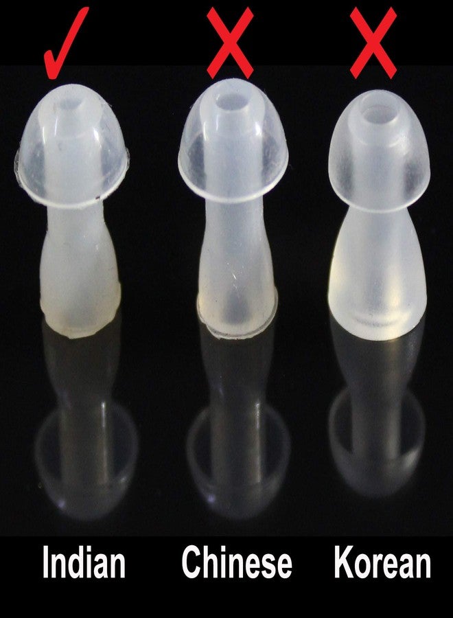 أف سي أس سدادات أذن سيليكونية بديلة من FCS مع أنابيب وموصلات كوع لأجهزة السمع خلف الأذن وأجهزة السمع الجيبية - قطعتان من كل مقاس، شفافة - Image 4