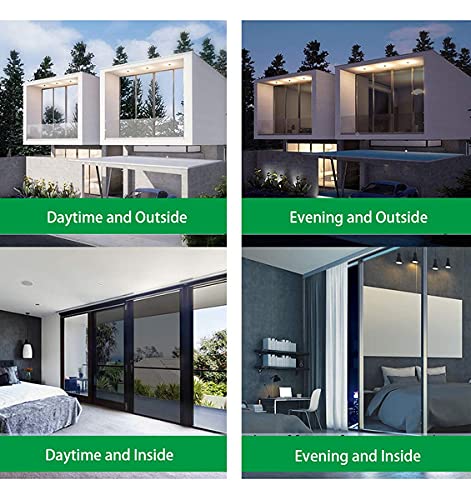 S-Sia Vendors-Good Purchase Good Care SIA VENDORS One Way Mirror Window Film SelfAdhesive Reflective Privacy Glass Tint Heat Control Solar Film Window Stickers 20X100 Inch - Image 4