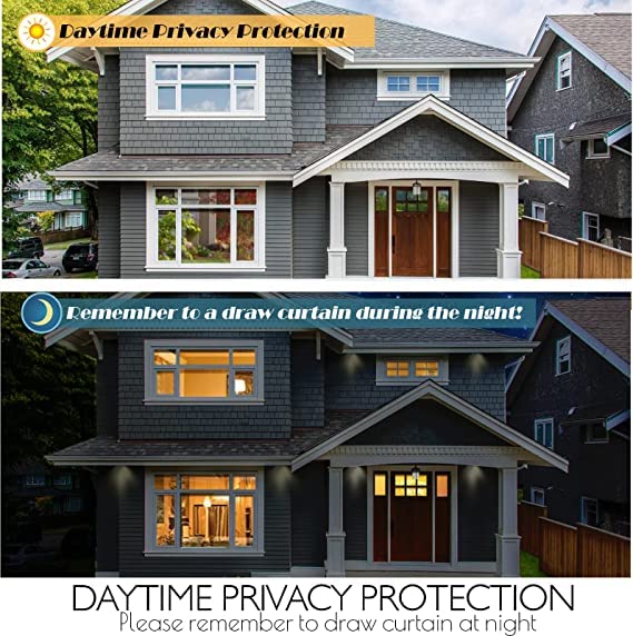 S-Sia Vendors-Good Purchase Good Care SIA VENDORS One Way Mirror Window Film SelfAdhesive Reflective Privacy Glass Tint Heat Control Solar Film Window Stickers 20X100 Inch - Image 5