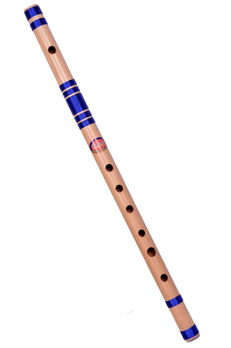 Foora Musical Professional C Scale 8 Hole Bamboo Flute Bansuri with Re-sham Thread Hand Made Bamboo Flute Size 48 cm Beginners/Musician (Export in U.S.A, Canada, Mexico) (Special Boy Blue) - Image 1
