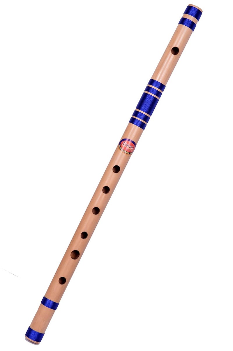 Foora Musical Professional C Scale 8 Hole Bamboo Flute Bansuri with Re-sham Thread Hand Made Bamboo Flute Size 48 cm Beginners/Musician (Export in U.S.A, Canada, Mexico) (Special Boy Blue) - Image 3